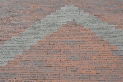 Phoenix Zoo Bricks from Memorial Bridge Entrance