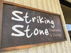 Striking Stone Engraving