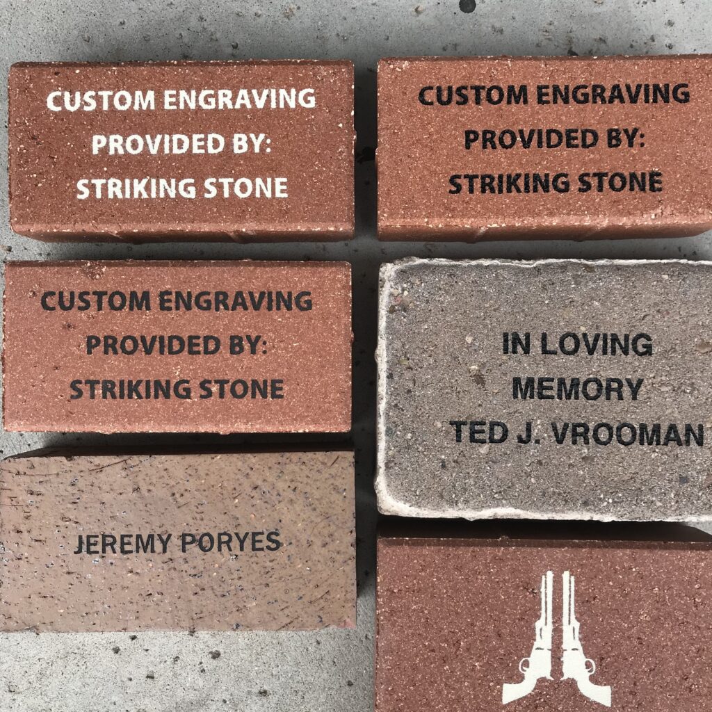 Engraved Pavers and Bricks