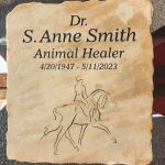 Custom memorial plaque and headstone Arizona