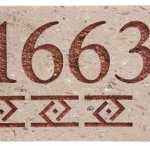 Custom engraved home address plaque Arizona