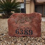 Custom engraved home address plaque Arizona
