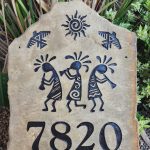 Custom engraved home address plaque Arizona