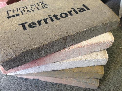 Concrete Pavers with Black Pigment for Store Displays