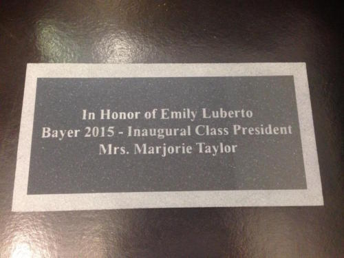 granite small display plaque