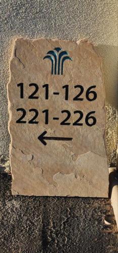 address sign engraved on Sandstone(Flagstone)