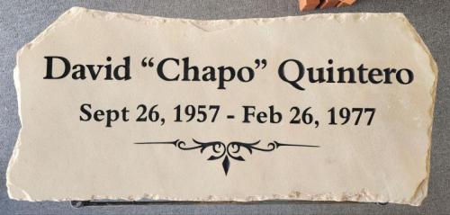 Engraved Headstone on sandstone